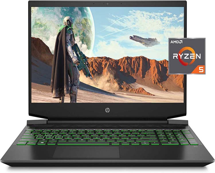 HP Pavilion Gaming 15 Laptop, NVIDIA GeForce GTX 1650, AMD Ryzen 5 4600H, 8GB DDR4 RAM, 512 GB PCIe NVMe SSD, 15.6" Full HD