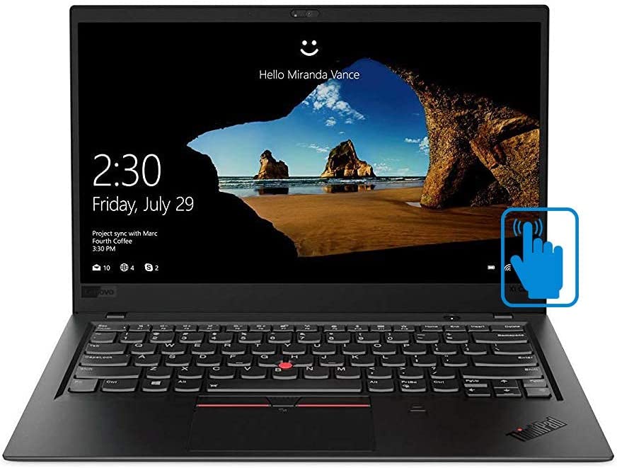 Lenovo ThinkPad X1 Carbon 7th Generation Ultrabook: Core i7-8565U, 16GB RAM, 512GB SSD, 14" FHD Touchscreen Display, Backlit Keyboard