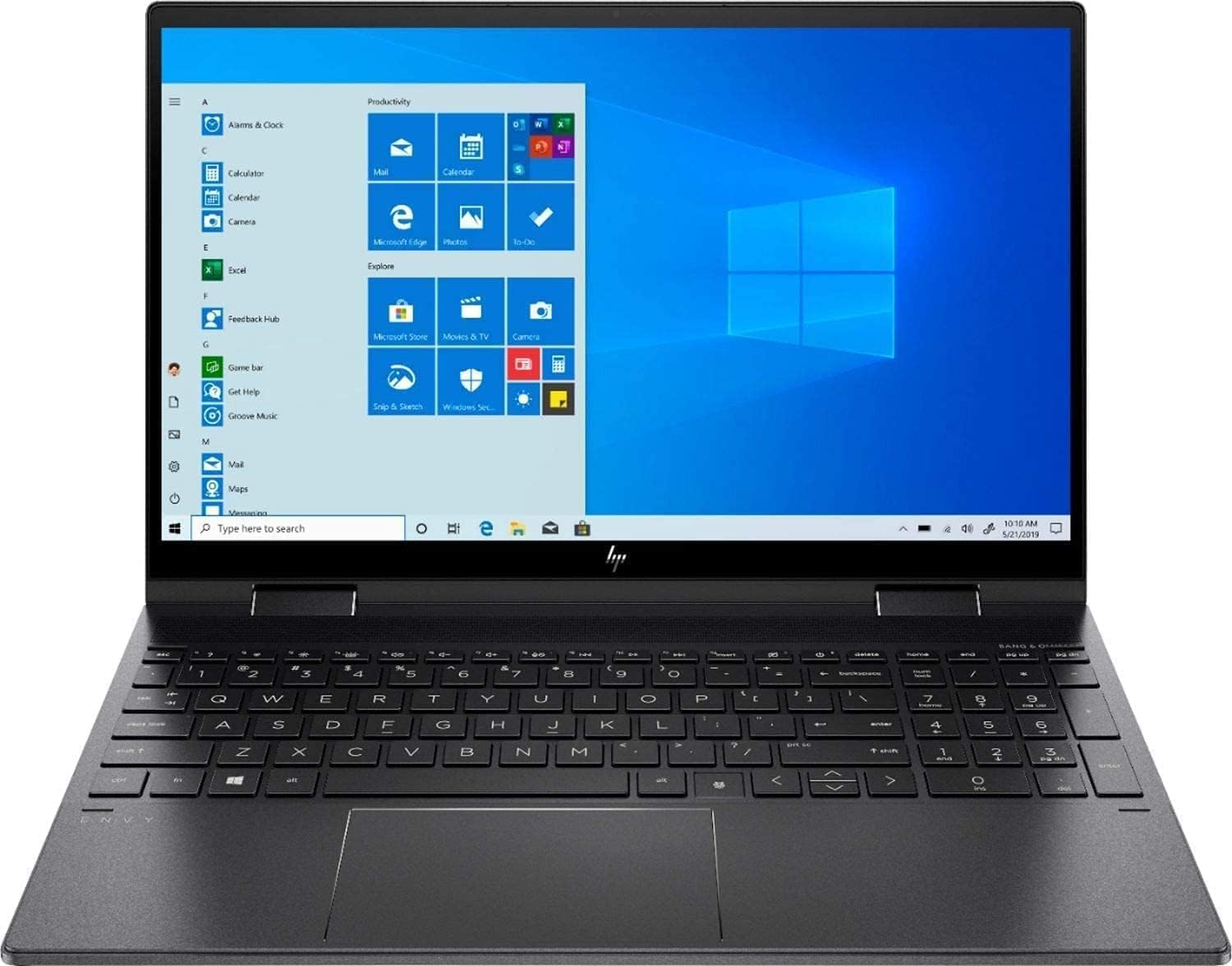 HP Envy x360 Touchscreen 2-in-1 Laptop, 15.6" FHD IPS Touchscreen, 8 Core AMD Ryzen 7 5700U 4.3 GHz, Wi-Fi 6, Backlit KB, USB-C, Fingerprint, 11.5 hr Battery Life, Win 10 (12GB RAM | 512GB PCIe SSD)