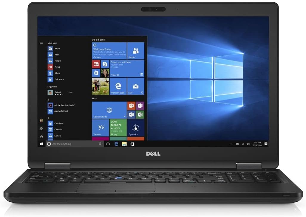 Dell 5590 Laptop | Intel Core i7-8th Generation CPU | 8GB RAM | 256GB SSD | 2GB Graphics | 15.6 Screen | Window 10 Pro