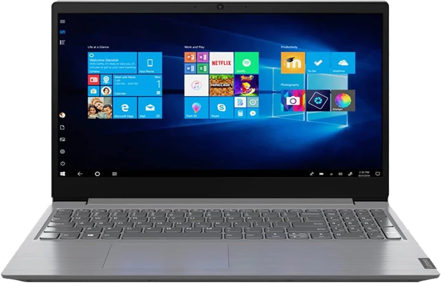 Lenovo V15-G1 IML Laptop Intel Core i5-10210U (Up to 3.60 Ghz-10th Gen) Processor, 4GB DDR4 Ram, 1.0 TB Hard Drive, 15.6'' Full HD (1920x1080) IPS Screen, Dos, Iron Gray Color