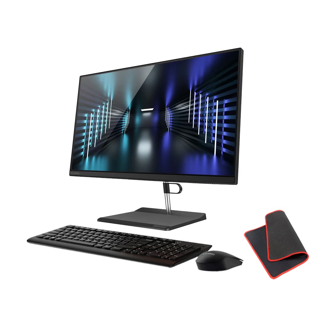 Lenovo V30a-22ITL AIO Desktop PC, 21.5" FHD (1920x1080) IPS, Intel Core i5-1135G7, 4GB RAM, 1TB SSD, USB Calliope English (UK), & Mouse, Win11 Pro, Black | 12D9001SGP