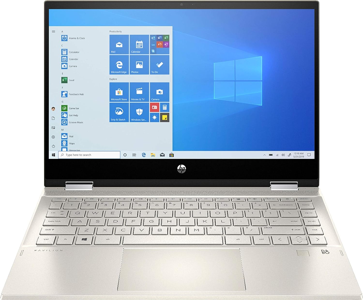 HP - Pavilion x360 2-in-1 14" Touch-Screen Laptop - Intel Core i5 - 8GB Memory - 256GB SSD - Warm Gold - 14m-dw1023dx