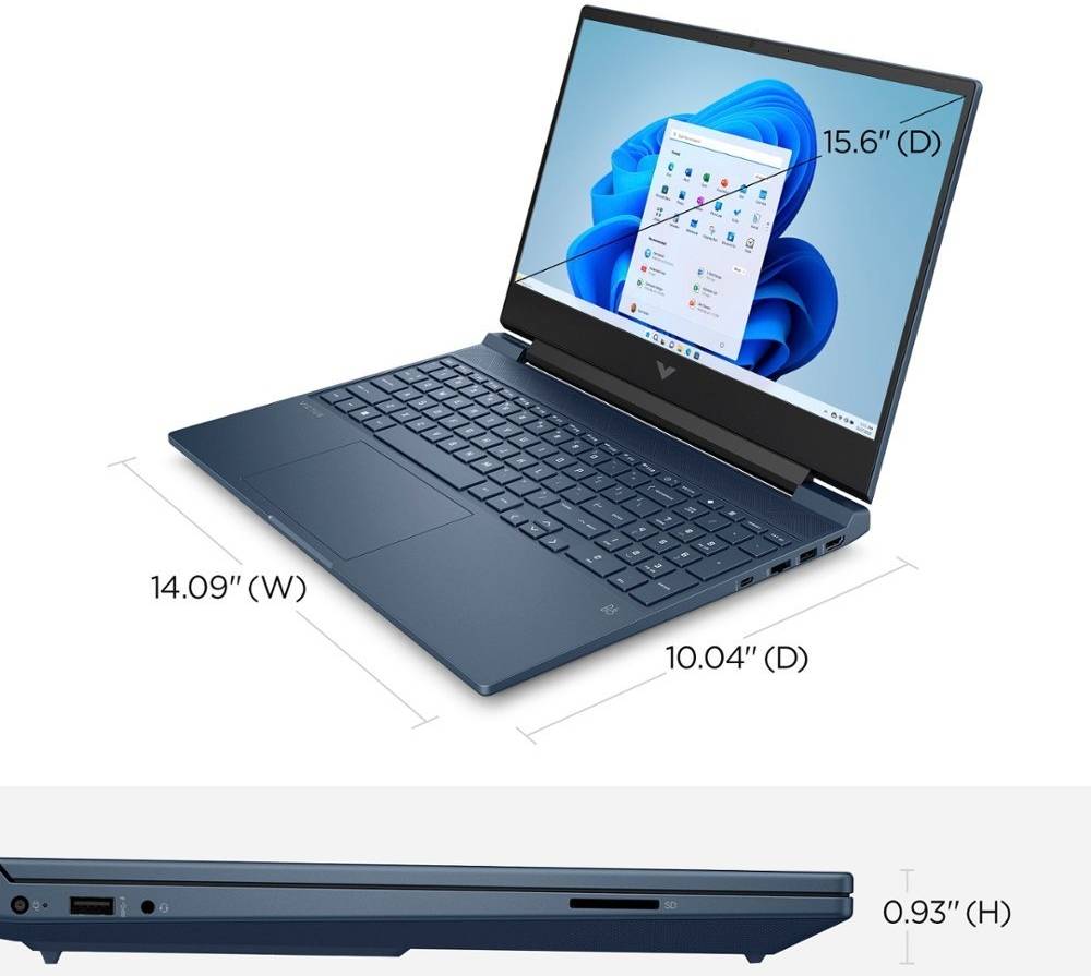 HP VICTUS 15-FA1093DX CORE I5 13TH GEN 13420H-8GB RAM-512GB SSD-RTX 3050 6GB VGA-15.6'' FHD DISPLAY-BACKLIT KB-WIN11