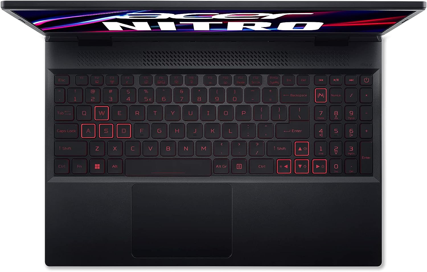 Acer Nitro 5 15F Gaming Laptop 12th Gen Intel Core I7-12700H 16GB DDR4 RAM 512GB SSD 8GB NVIDIA GeForce RTX 3070 Graphics 15.6" FHD IPS 144Hz Win 11 Home Backlit Keyboard Black