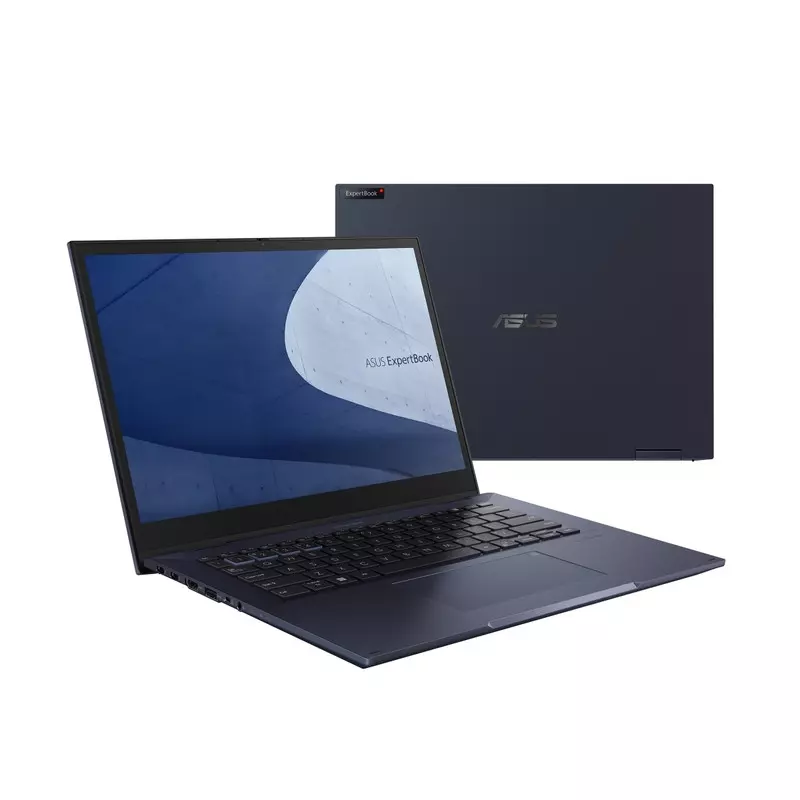 ASUS| EB B7 FLIP | B7402FBA | 12TH GEN | 1260P | CORE I7 | 32GB RAM | 1TB SSD | 14.0" X360 | WUXGA | MICRODONGLE | FPR | SCR RDR | NUMPAD | CHICLET | KB | FARSI | BLACK | WIN 11 | BAG&MOUSE