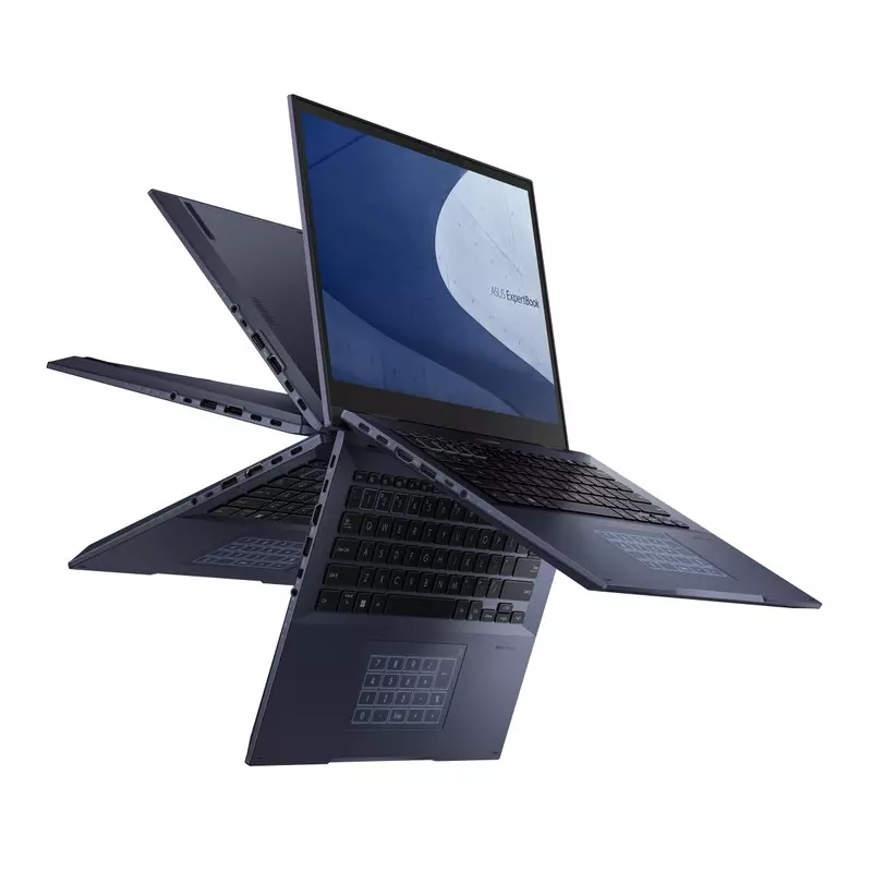 ASUS| EB B7 FLIP | B7402FBA-M007L0 | 12TH GEN | 12640P | CORE I7 | 32GB RAM | 1TB SSD | 14.0" X360 | WUXGA | LAN DONGLE | FPR | SCR RDR | NUMPAD | CHICLET | KB | FARSI | BLACK | WIN 11 | BAG&MOUSE