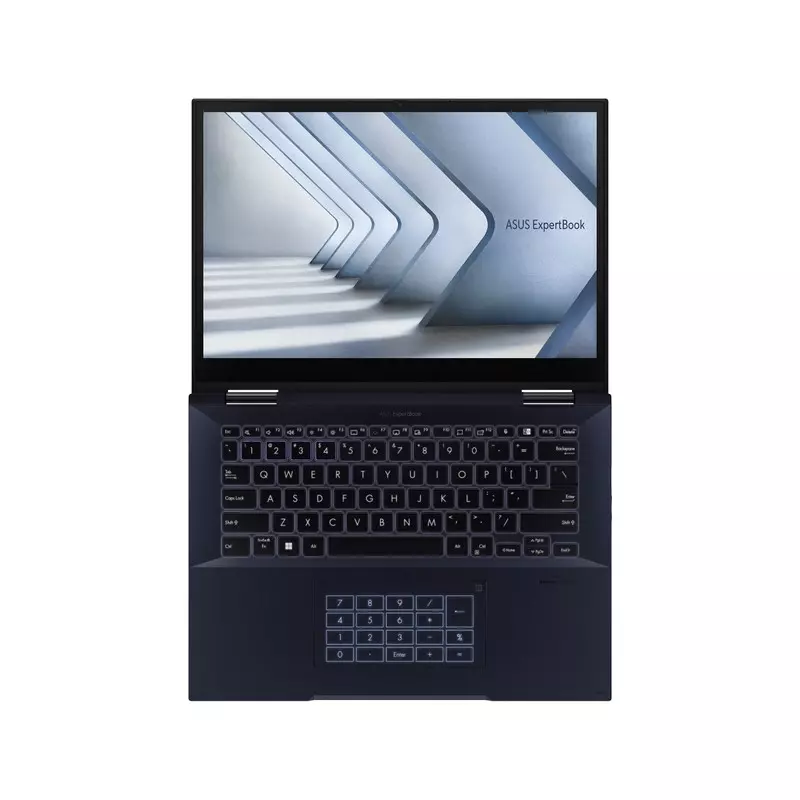 ASUS| EB B7 FLIP | B7402FBA-M007L0 | 12TH GEN | 12640P | CORE I7 | 32GB RAM | 1TB SSD | 14.0" X360 | WUXGA | LAN DONGLE | FPR | SCR RDR | NUMPAD | CHICLET | KB | FARSI | BLACK | WIN 11 | BAG&MOUSE