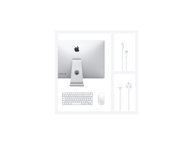 Apple iMac 27.0” Retina 5K Display (Mid-2020) – MXWV2LLA Intel® Core™ i7-8 Core (3.8GHz – 10th Gen) Processor 8GB of DDR4 RAM | 512GB SSD Display: 27.0” Retina 5K (5120 x 2880) IPS 8GB AMD Radeon Pro 5500XT Graphics Magic Keyboard & Magic Mouse 2, ma