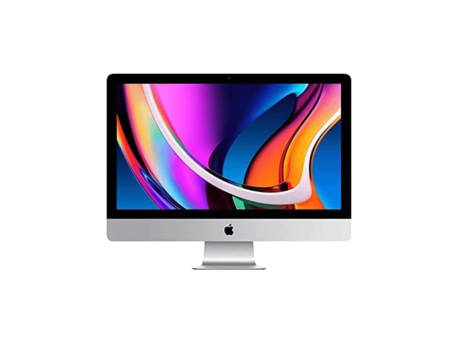 Apple iMac 27.0” Retina 5K Display (Mid-2020) – MXWV2LLA Intel® Core™ i7-8 Core (3.8GHz – 10th Gen) Processor 8GB of DDR4 RAM | 512GB SSD Display: 27.0” Retina 5K (5120 x 2880) IPS 8GB AMD Radeon Pro 5500XT Graphics Magic Keyboard & Magic Mouse 2, ma