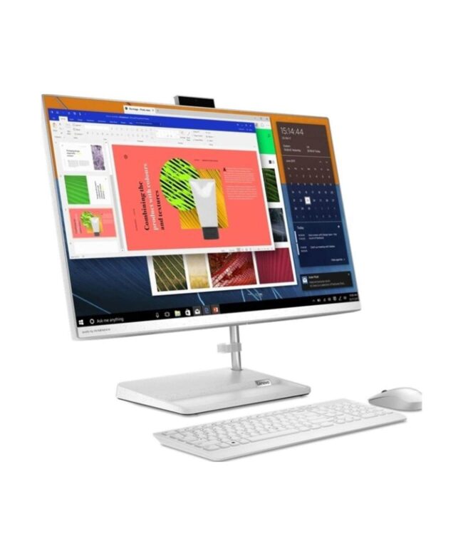 Lenovo IdeaCentre 3-27ITL6 All-in-One Computer Intel® Core™ i7-1165G7 11th Gen Processor, 16GB Ram, 1TB Hard Drive, 2GB MX450 Graphic, 27.0” Full HD (1920 x 1080) IPS Screen, Win 11 Home, White Color, F0FW005AAX