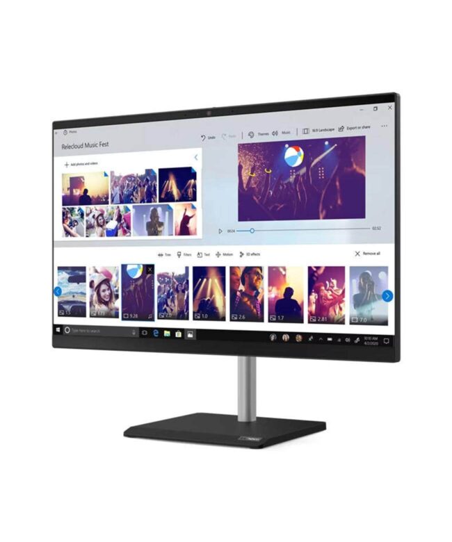 LenovoV50a-24 Business All-In-One Computer Intel® Core™ i5-10400T 10th Gen Processor, 8GB Ram, 256GB SSD, 23.8” Full HD (1920 x 1080) Screen, Win 11 Pro, Black Color, 11FJ000KUM