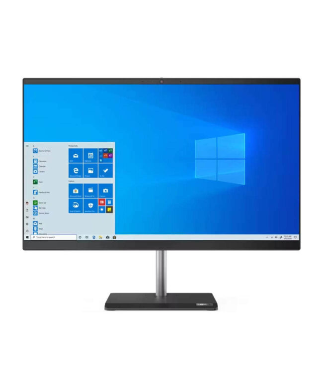 LenovoV50a-24 Business All-In-One Computer Intel® Core™ i5-10400T 10th Gen Processor, 8GB Ram, 256GB SSD, 23.8” Full HD (1920 x 1080) Screen, Win 11 Pro, Black Color, 11FJ000KUM