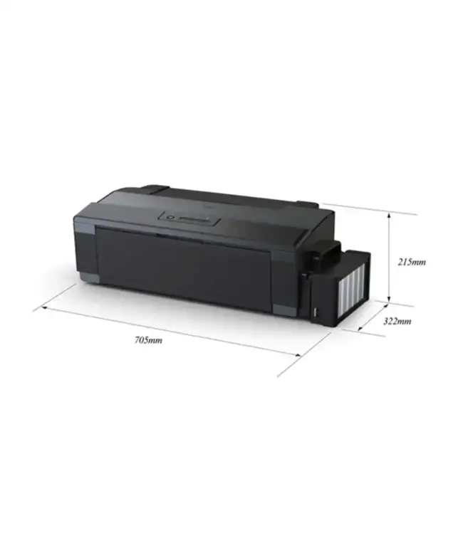 Epson EcoTank L1300 A3+ Ink Tank Printer, Capacity Up to 100 Sheets Standard & 20 Photo Sheets, 5.5 / 15 ppm Color & Black Print Speed, 5706 x 5706 DPI, USB 2.0 Interface, Black