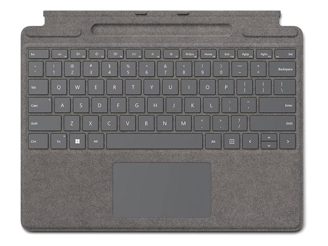 Microsoft Surface Pro 8 or Pro X - Signature Type cover - Platinum, English Keyboard | 8XA-00075